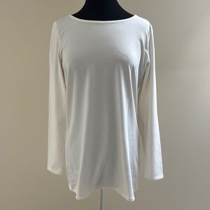Matilda Jane Creamy White Long Sleeve Tunic Top EUC Size XL